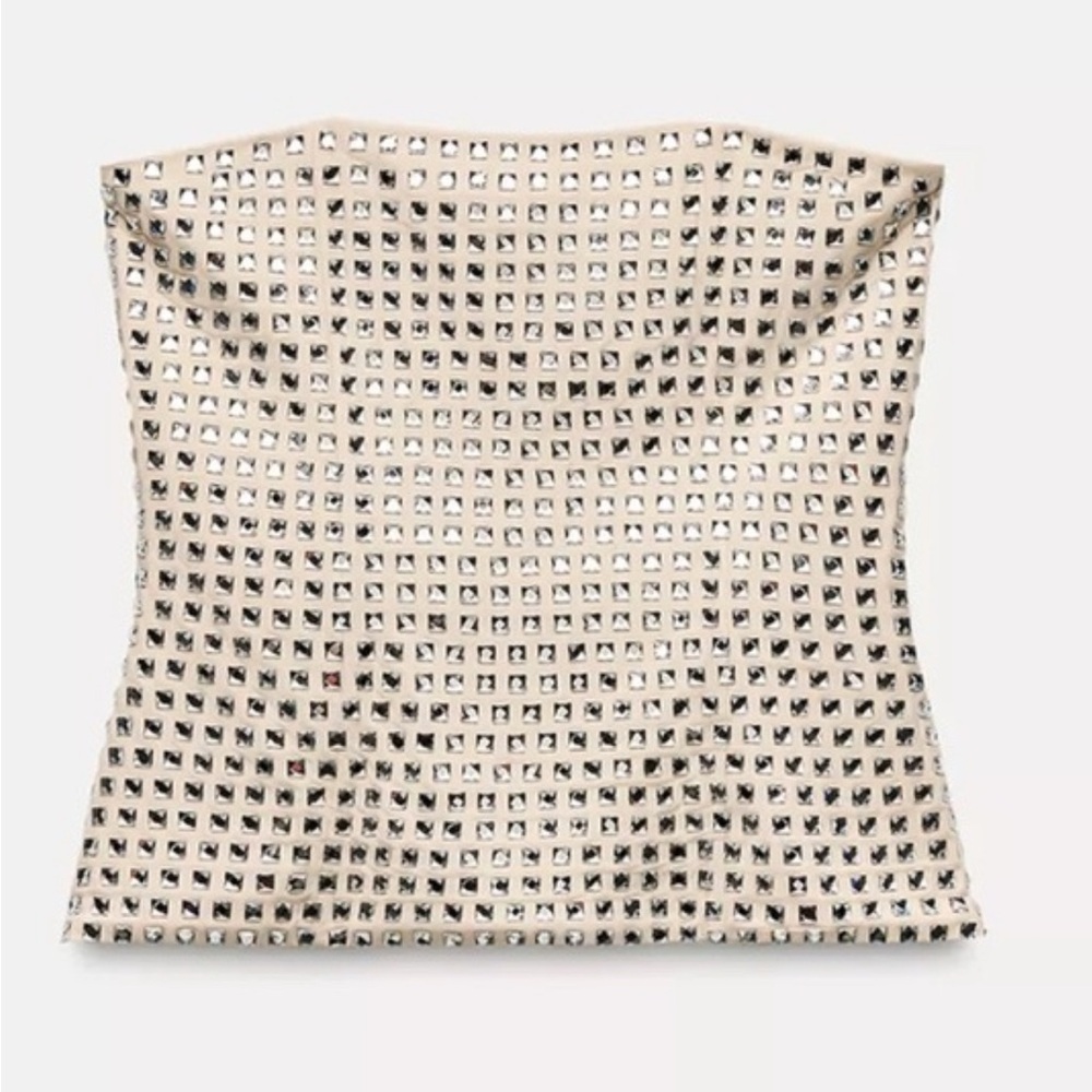 Zara Cream Studded corset